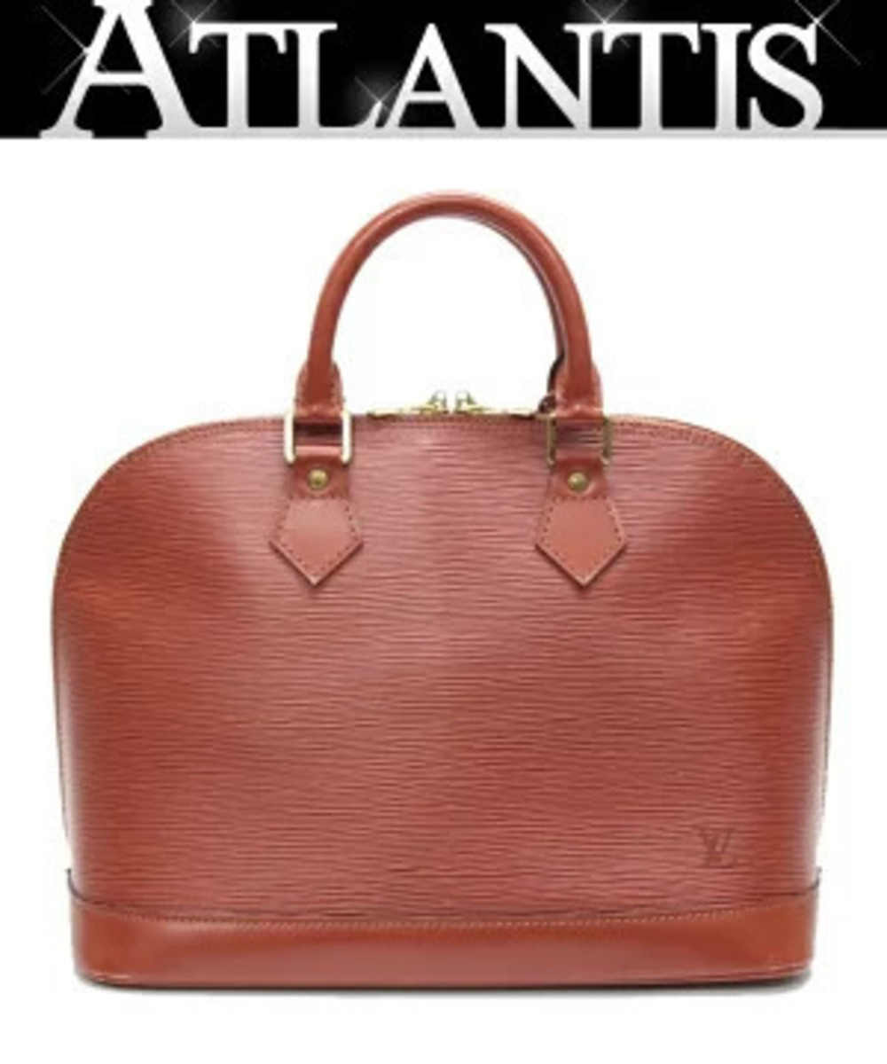 Louis Vuitton Alma Handbag Epi Leather Kenya Brown